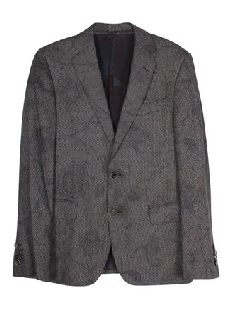 Etro Completo jacquard a fiori - Grigio