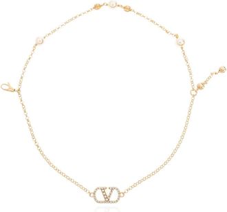 Valentino Garavani Swarovski Crystal Armband - Dames - Armbanden - Geel - M - Leer - Accessoires