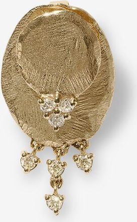 Pascale Monvoisin Einzelner Gelbgold-Ohrring mit Diamanten Gaby N°3