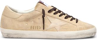 Golden Goose Super Star Suede Upper Nappa Star And Heel With Metal Lettering
