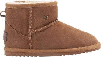Warmbat Cognac Su&egrave;de Schapenvacht Winterlaarzen - Dames - Winterlaarzen - Bruin - 39 EU - Su&egrave;de - Schoenen