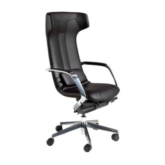 Angel Cerd&aacute; Leatherette Swivel Office Chair in Black