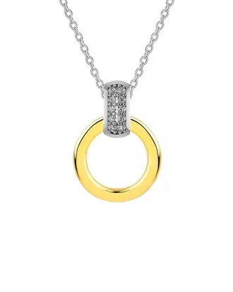 Gabi Rielle 14K Over Silver Cz Stackable Necklace
