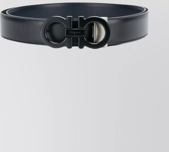 Ferragamo dual sided gancini belt design