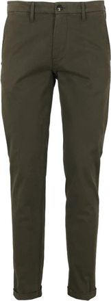 Re-hash Heren Core Broek - Heren - Chinos - Groen - W35 - Katoen - Broeken