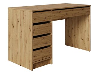 Mirjan24 Scrivania Da Ufficio Comfivo 312, Rovere Artisan, Con Cassetti, Il Numero Di Porte: 0, Numero Di Cassetti: 0, 76x120x55cm