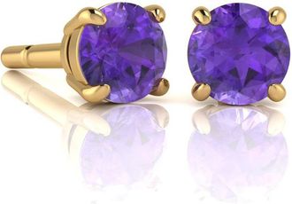 SuperJeweler 1 1/2Carat Gemstone Stud Earrings In Gold-Classic Solitaire Gemstone Earrings All Gemstone Options