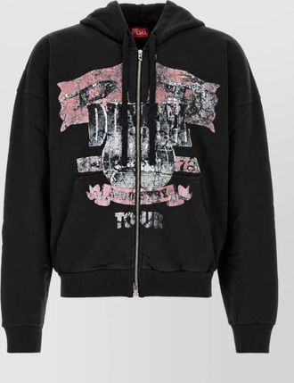 Diesel cotton hooded jacket