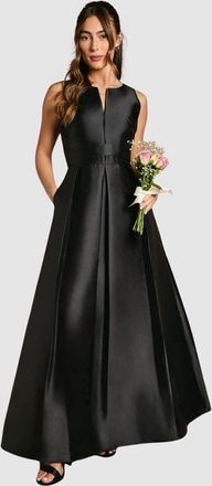Coast Fit And Flare Sleeveless Dress in Black at Nordstrom, Size 4