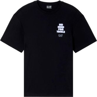 Emporio Armani Jersey T-Shirt - Heren - T-shirts - Zwart - M - Katoen - Tops