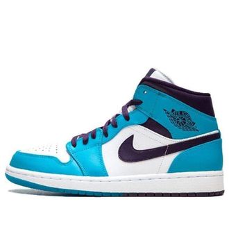 Air Jordan 1 Mid Hornets 554724-415