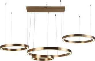 Richmond Interiors Dimmbare Led Design Hängelampe Lilou 80 x 80 cm