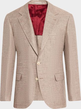 Brunello Cucinelli Mens Diagonal Twill Single-Breasted Sport Coat