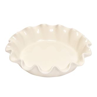 Emile Henry HR Ceramic 10-inch Ruffled Pie Dish
