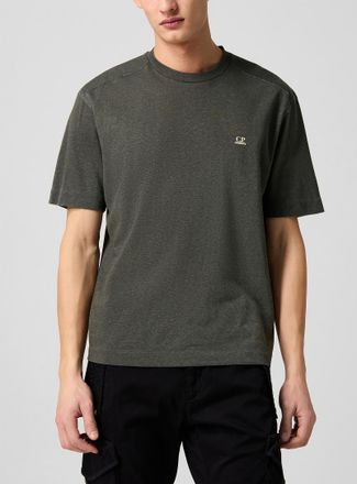 C.P. Company Mens Raw yoke mini-logo T-shirt