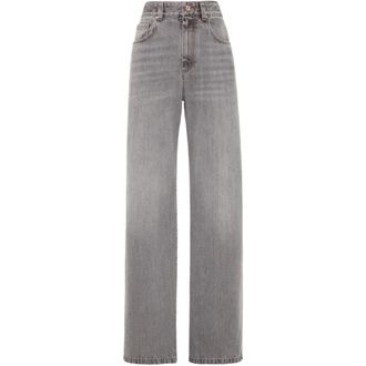 Brunello Cucinelli Jeans Denim Moderni e Larghi - - Jeans - Donna - Grigio - M