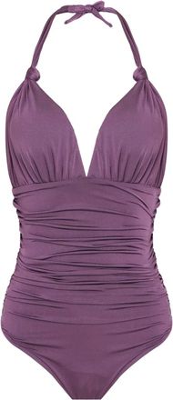 Brigitte Costume intero con ruches - Viola