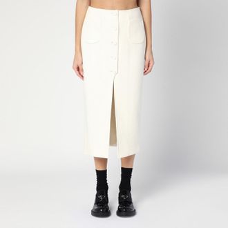 Margaux Lonnberg White Jagger midi skirt