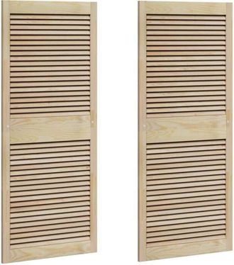vidaXL Porte per Armadi Altro 2 pcs Marrone 140.5 x 59.5 x 2.1 cm - Vidaxl