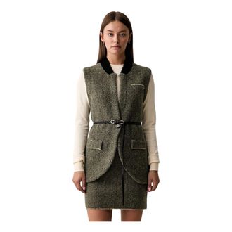 Silvian Heach Jassen, Dames, Groen, XL, Wol, Pireon Gilet