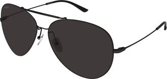 Gucci Grey Pilot Mens Sunglasses GG2172S 003 65