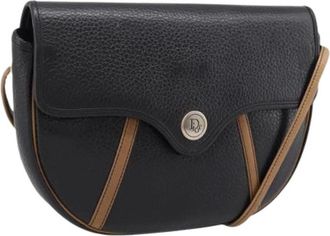 Dior Pre-owned Vintage Shoulder Bag - Dames - Vintage Schoudertas - Zwart - ONE Size - Leer - Vintage