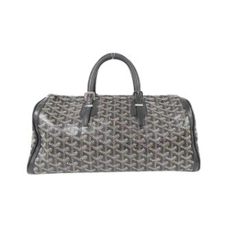 Goyard Pre-owned Croisiere35 Coated Canvas Boston Bag - unisex - Goyard Vintage - Vintage Weekend Bags - Brown - ONE SIZE - Pre-owned