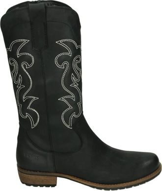 Giga Schoenen, Dames, Zwart, 35 EU, Leer, G4490 Cowboylaars