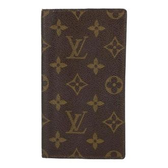 Louis Vuitton Pre-owned Wallets, female, Brown, Size: ONE SIZE Pre-owned Checkbook Holder