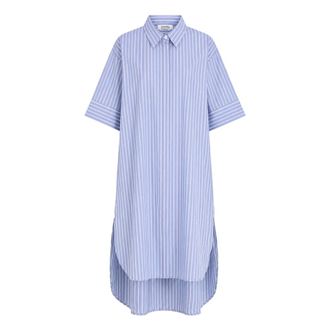 Max Mara Dames, Jurken, Blauw, Maat: S Katoen