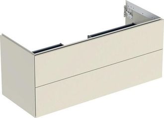 Keramag Geberit One Mueble Bajo Lavabo, 2 Cajones, 118.4x50.4x47cm