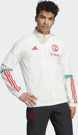 adidas adidas Performance Mens Manchester United Tiro 23 Presentation Jacket - White Recycled Material - Size 2XL