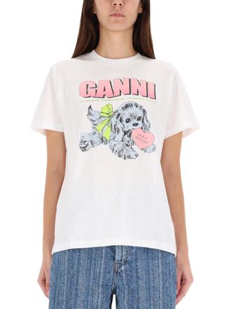 Ganni Welpen T-Shirt