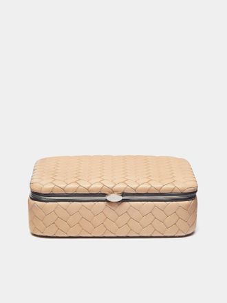 F. Hammann Woven Leather Playing Cards Set