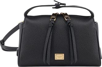 Dolce & Gabbana Black Vittoria Mini Crossbody Bag