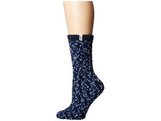 UGG Cozy Chenille Socks Womens Crew Cut Socks Shoes Navy, Chenille/Polyester/Spandex