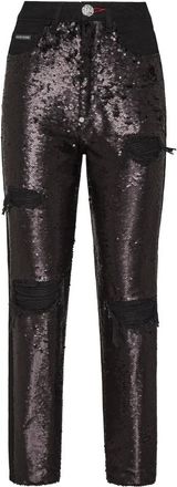 Philipp Plein Dames, Jeans, Zwart, Maat: W26 Denim