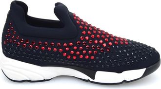 Pinko Neopreen Strass Turbine Sneaker - Dames - Sneakers - Zwart - 36 EU - Schoenen