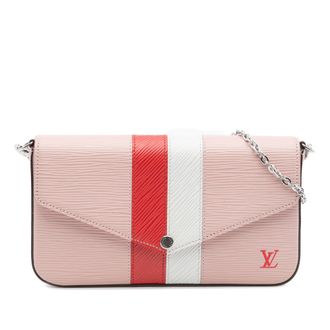 Louis Vuitton Tweedehands Epi Stripes Pochette Felicie