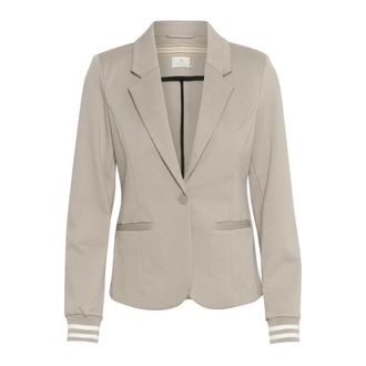 Kaffe Classic Blazer with Stripes - female - Kaffe - Blazers - Gray - XS - Jackets