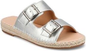 Journee Collection Tresah Espadrille Sandal in Silver at Nordstrom Rack, Size 8.5