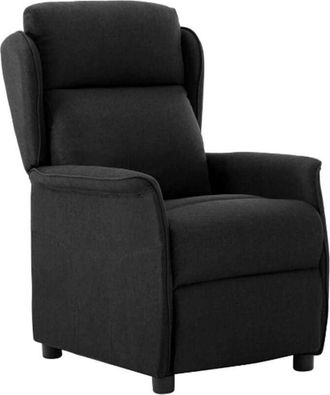 vidaXL Sill&oacute;n Reclinable Negro 67.5 X 93.5 X 101.5 Cm Tela Vidaxl