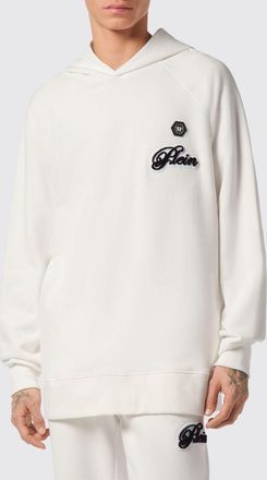Philipp Plein Felpa con cappuccio in jersey con logo a contrasto