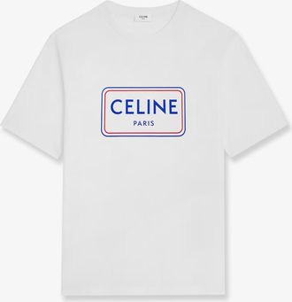 Celine T-shirt in cotone con stampa Logo - CELINE - gender_Woman