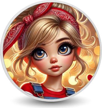 OEM Moneda De Plata De 1 Oz De Golden Glow Girl