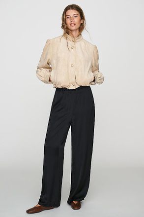 Anthropologie LyreBird Scalloped Pant in Silky