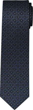 Olymp Krawatte OLYMP, Herren, blau (marine), Web, Seide, Krawatten Krawatte, gemustert, 6,5 cm