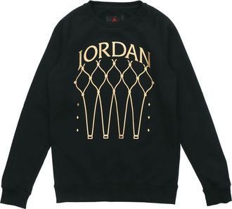 Nike Jordan Air Jordan Fleece Knit Round Neck Hoodie Mens Black BQ5746-010