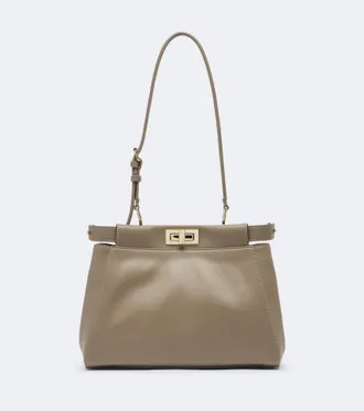 Fendi Shopper Peekaboo Small in pelle