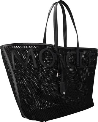 Moncler Womens Very Large Polyamide Tote Bag Black Handbags Hand